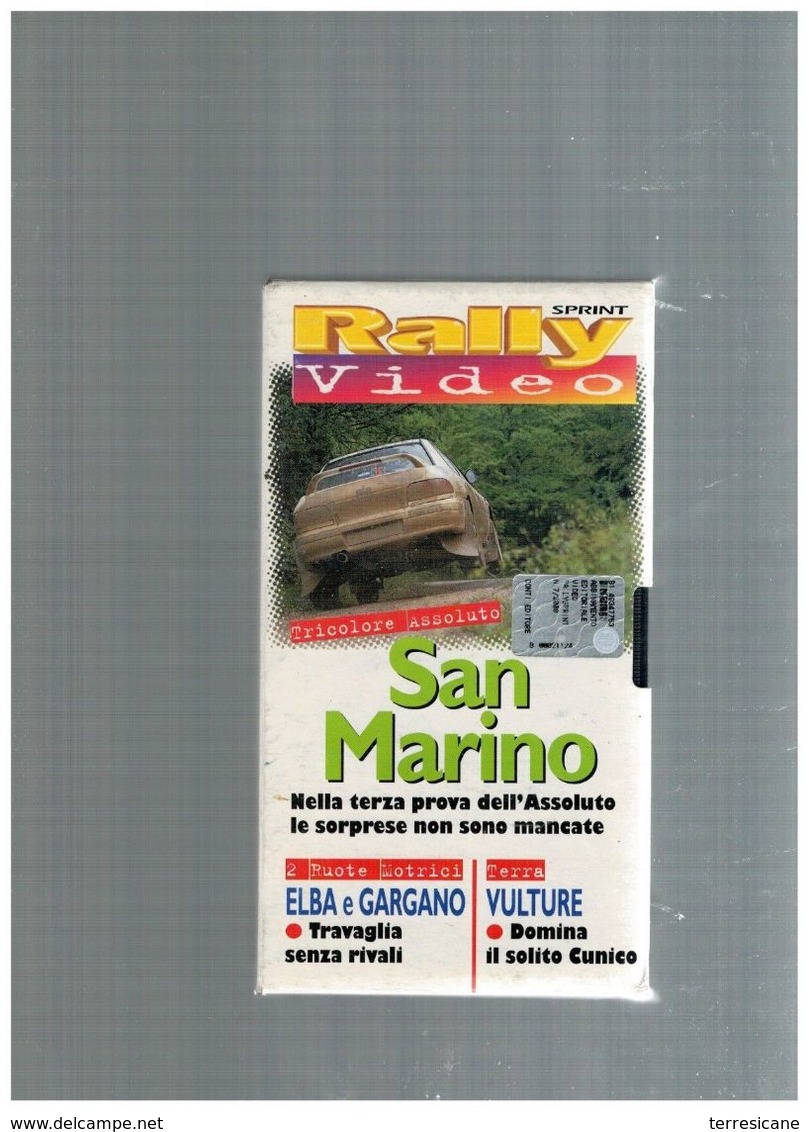 X RALLY VIDEO SAN MARINO ELBA GARGANO TRAVAGLIA VULTURE CUNICO TRICOLORE 2000 - Deporte