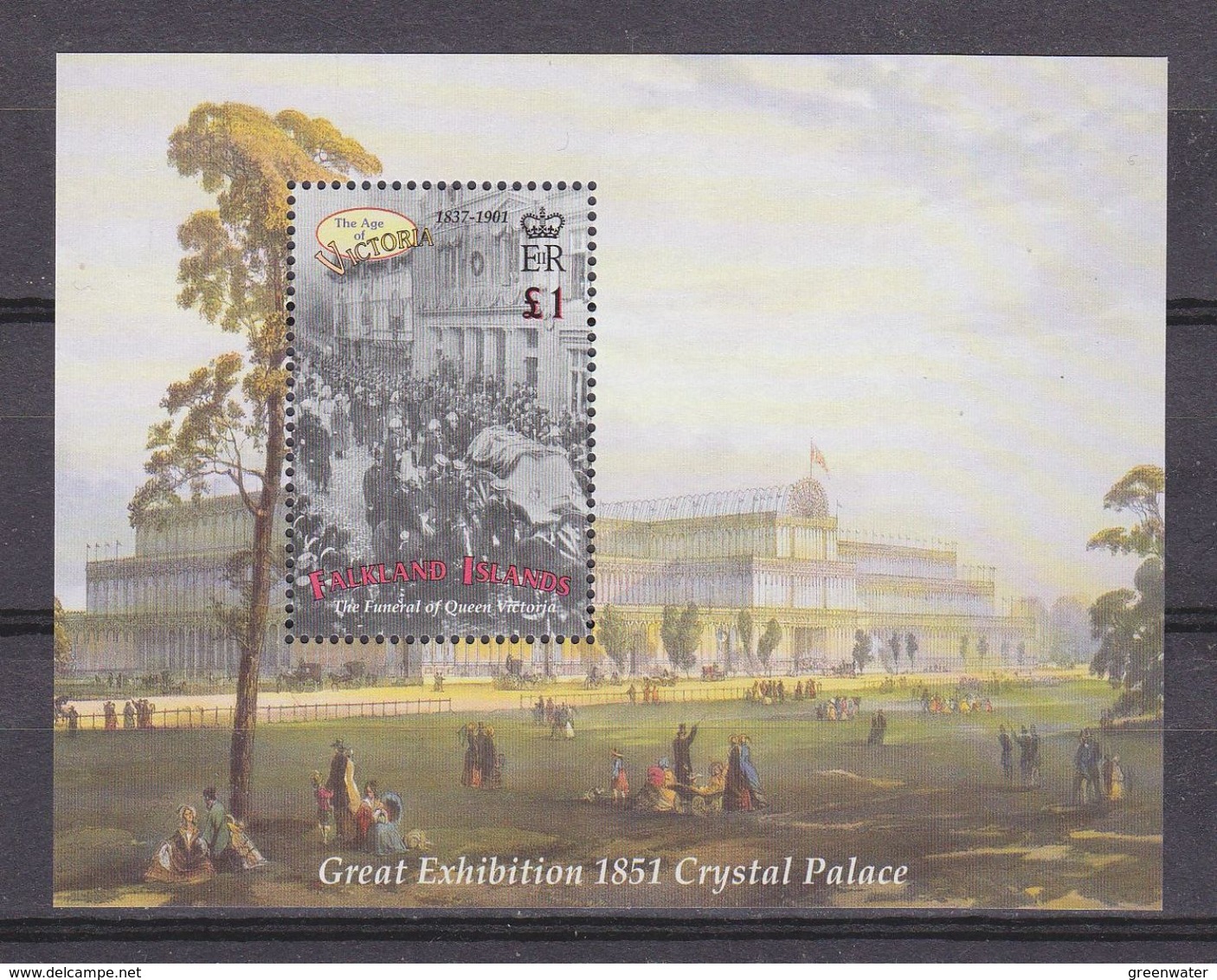 Falkland Islands 2001 Death Of Queen Victoria M/s ** Mnh (37637) - Falklandeilanden