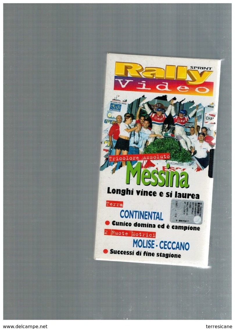 X RALLY VIDEO MESSINA LONGGHI CONTINENTAL CUNICO MOLISE CECCANO STAGIONE 2000 - Deporte