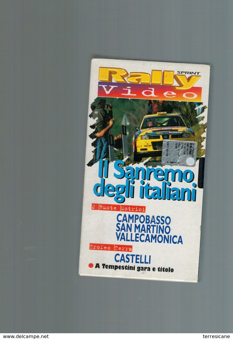 X RALLY VIDEO SANREMO CAMPOBASSO SAN MARTINO VALCAMONICA CASTELLI TEMPESTINI - Sport