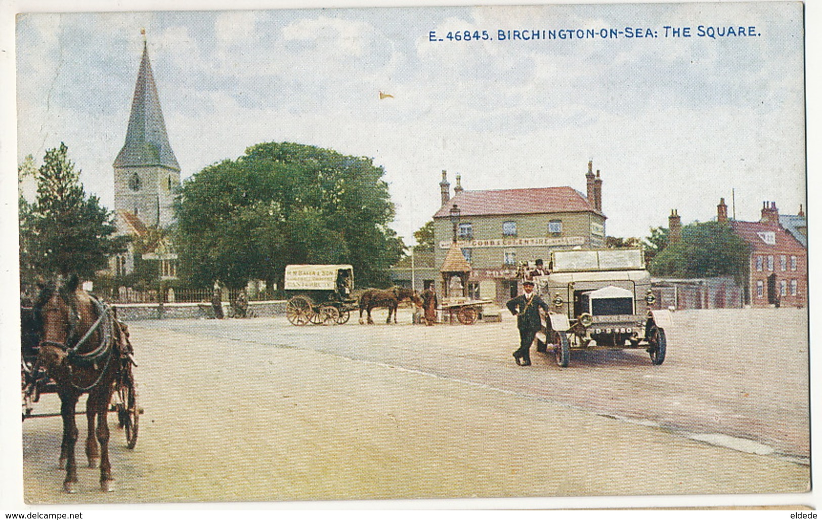 Birchington On Sea The Square E. 46845  Bus Celesque Series - Autres & Non Classés