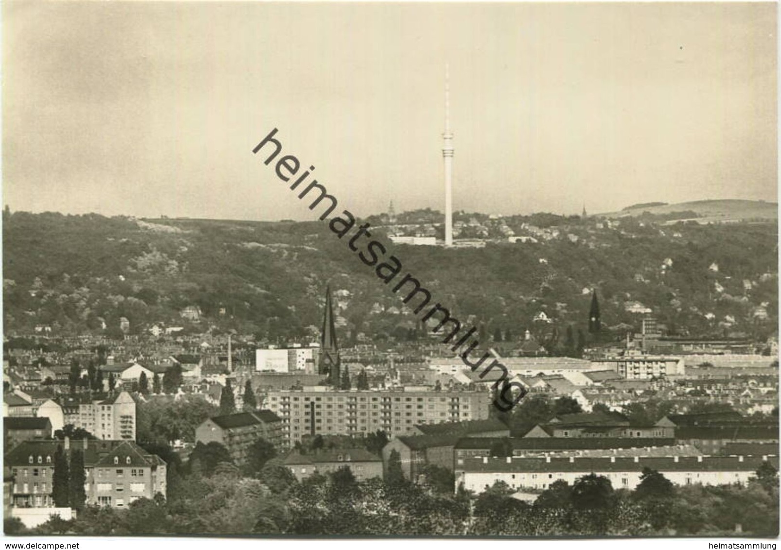 Dresden - Blick Vom Rathaus Zum Fernsehturm - Foto-AK Großformat - Verlag Görtz Bad Frankenhausen - Dresden