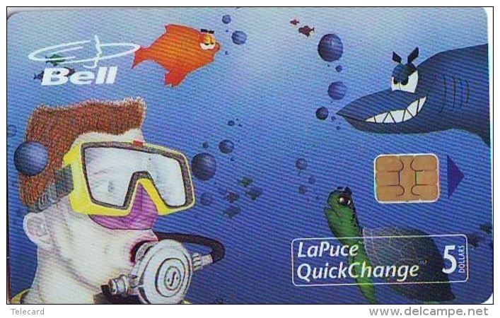 Télécarte à Puce * CANADA  (2355) TORTUE * TURTLE  CHIP Phonecard * SCHILDKRÖTE * TELEFONKARTE - Schildpadden