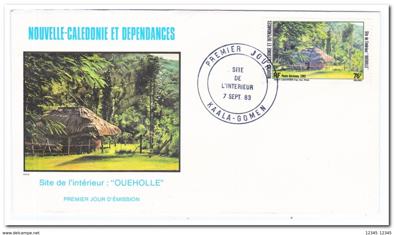 Nieuw Caledonië 1983, FDC, Landscapes - FDC