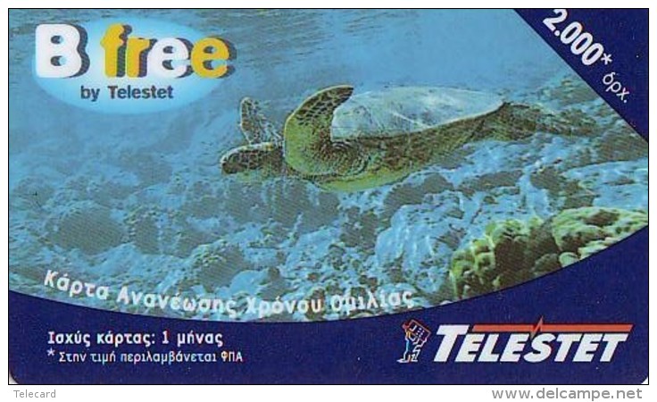 Télécarte * GREECE  (2364) TORTUE * TURTLE *  Phonecard * SCHILDKRÖTE * TELEFONKARTE - Schildkröten