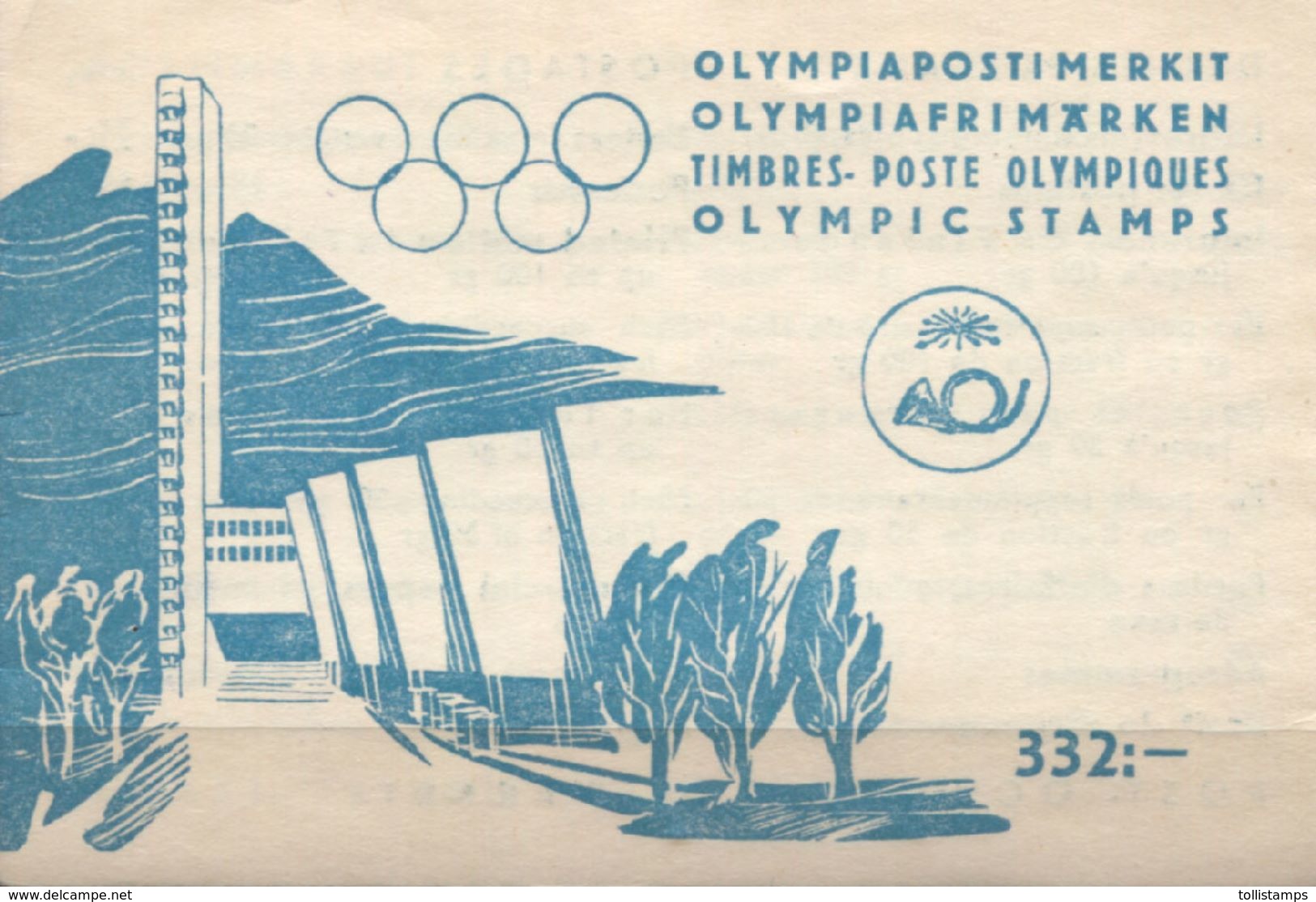 Finland Olympics Olympic Soccer JO 1952 Mi#399-402 BOOKLET MNH - Verano 1952: Helsinki