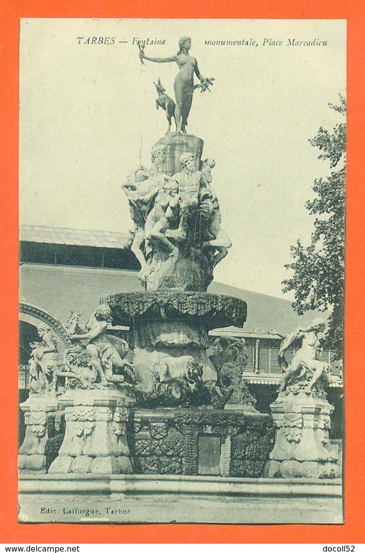 CPA 65 Tarbes " Fontaine Monumentale Place Marcadieu " LJCP 60 - Tarbes