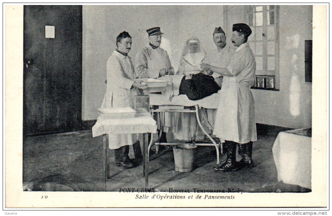 29 PONT-CROIX - Hopital Temporaire N° 37 - Salle D'opérations Et De Pansements - Pont-Croix