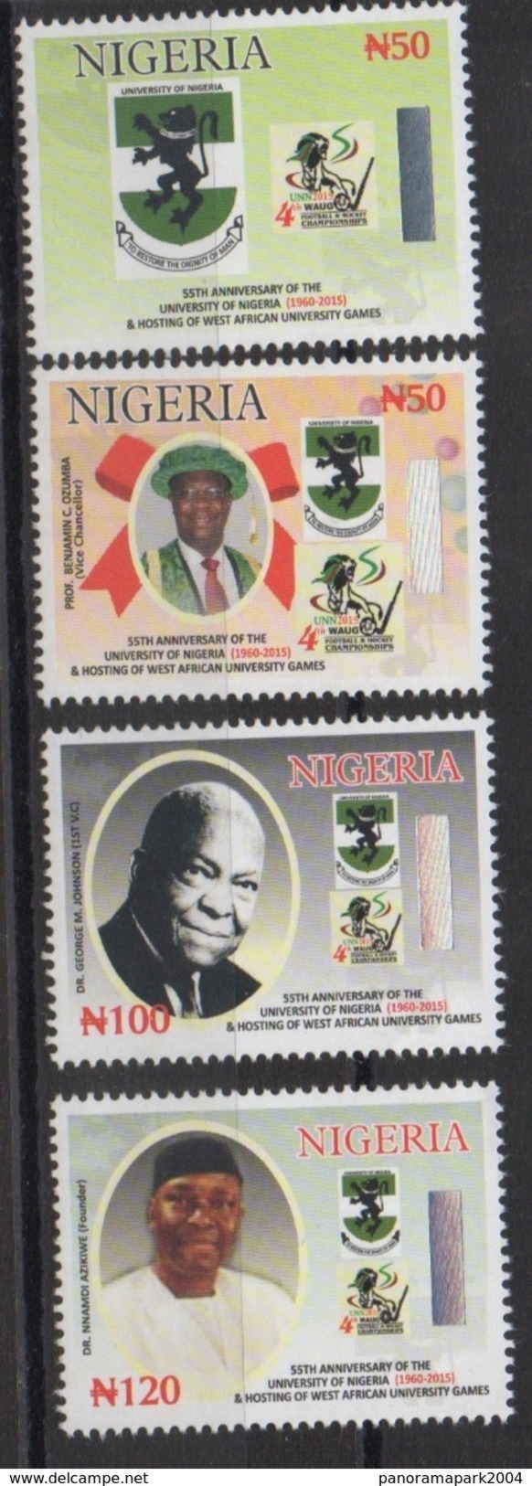 Nigeria 2015 55th Anniversary Of University Of Nigeria Universität Université MNH** - Nigeria (1961-...)