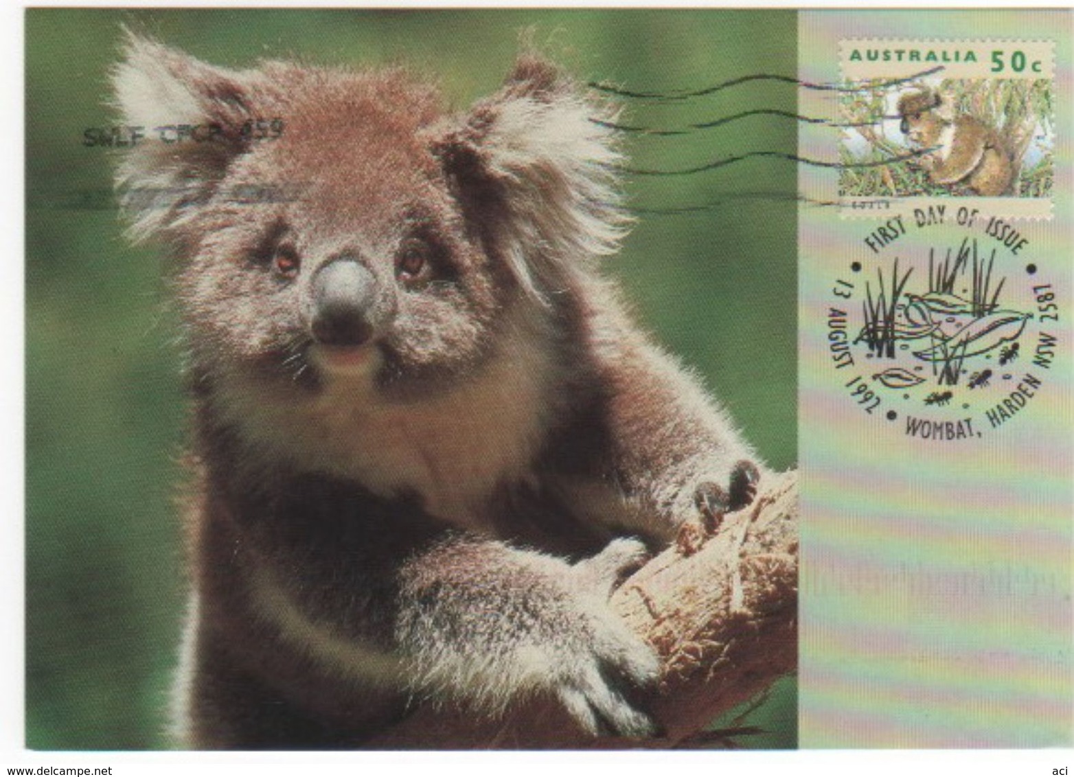 Australia 2017 Postally Used Maximum Card,sent To Italy,1992 Australain Wildlife,Koalat - Maximum Cards