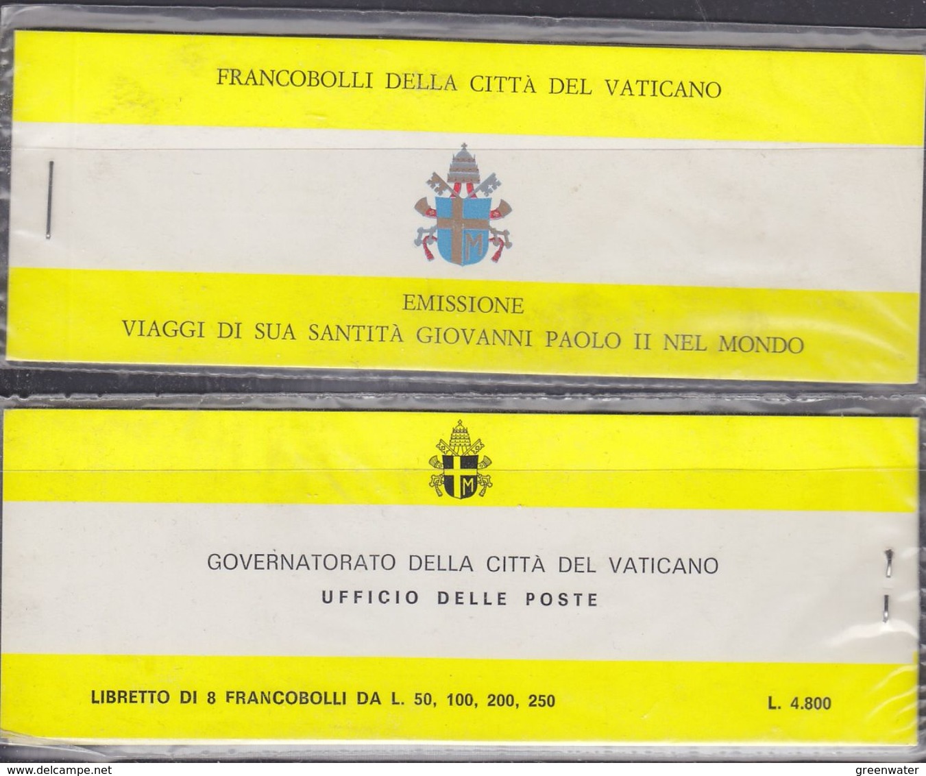 Vatican City 1982 Journeys Pope Giovanni Paolo II Booklet ** Mnh (37644) - Libretti