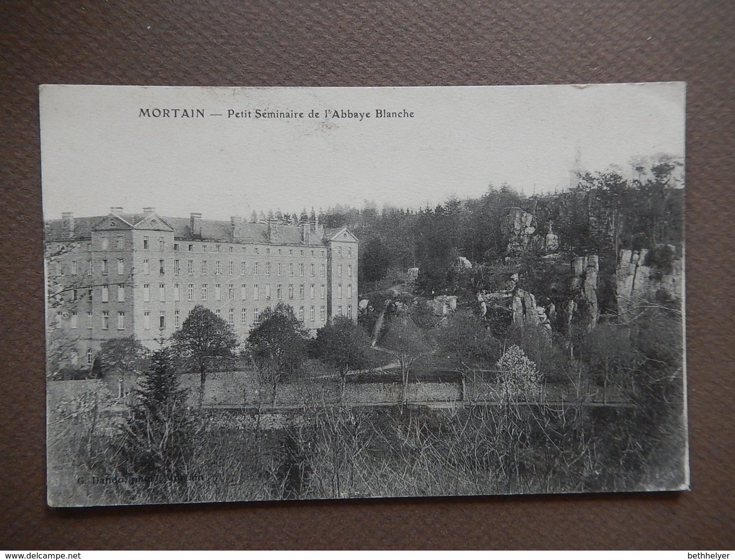 CPA - D50 - RARE - MORTAIN - PETIT SEMINAIRE DE L'ABBAYE BLANCHE - CACHET HOPITAL 1914 - R12325 - Andere & Zonder Classificatie