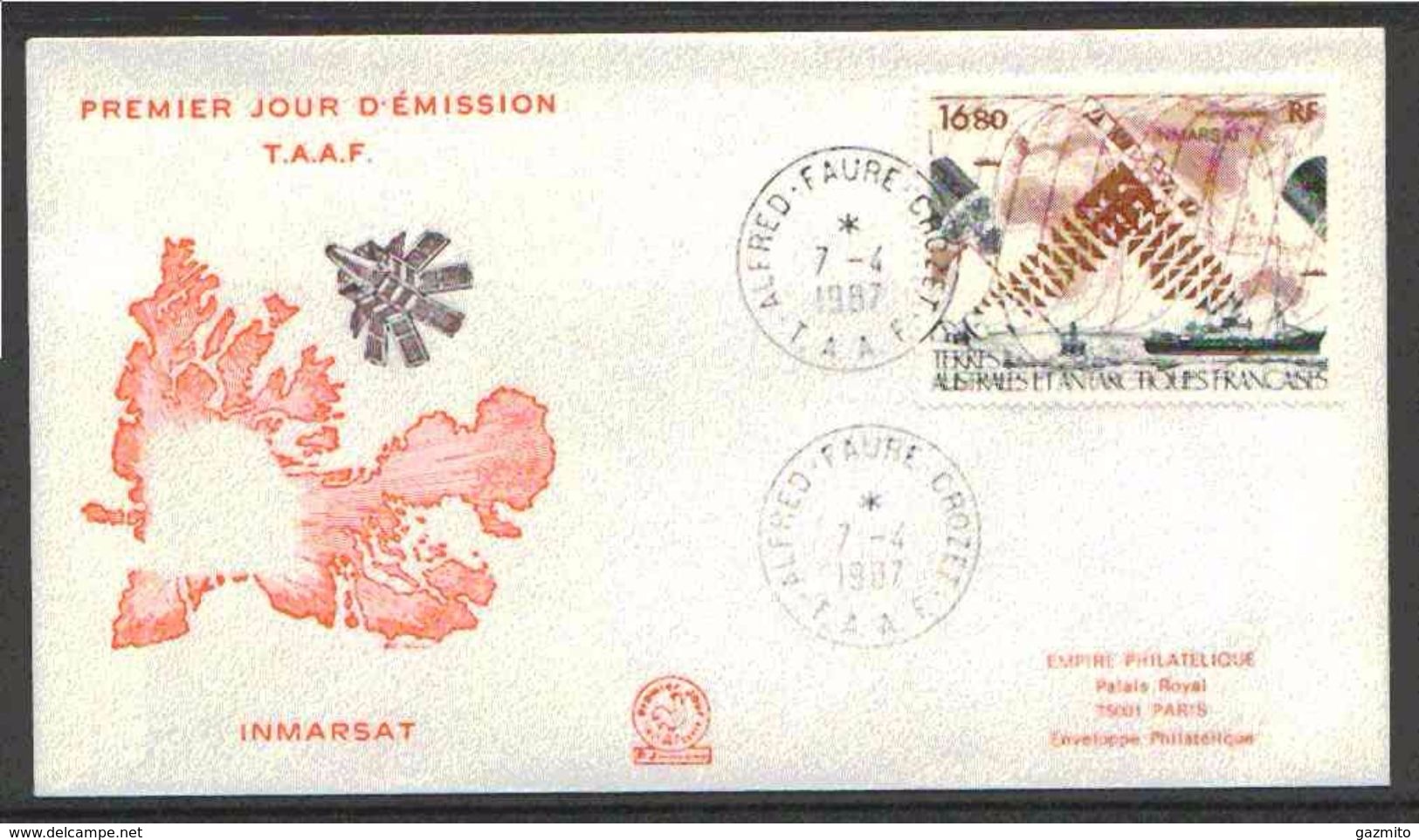 TAAF 1987, Satellite Inmarsat, FDC - Other & Unclassified