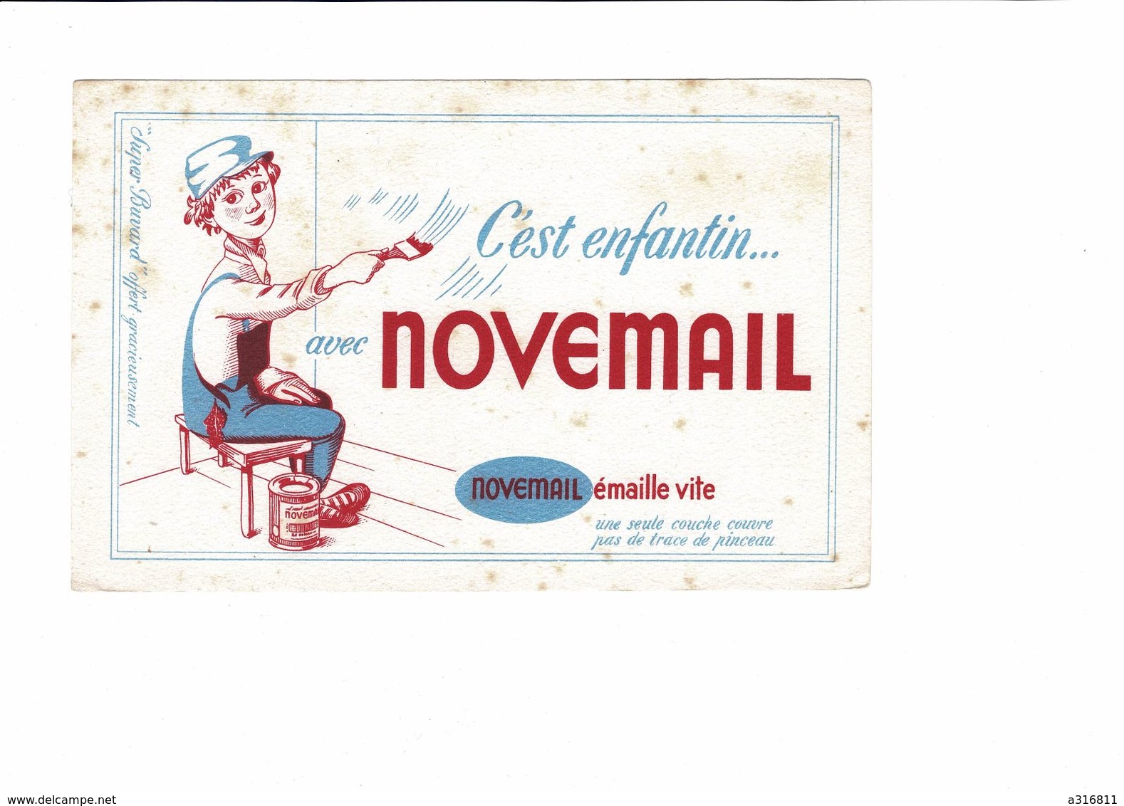 BUVARD C EST ENFANTIN AVEC NOVEMAIL - Peintures