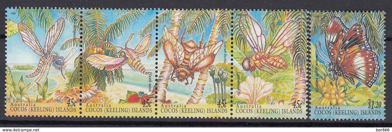 Cocos Islands - INSECTS 1995 MNH - Cocos (Keeling) Islands