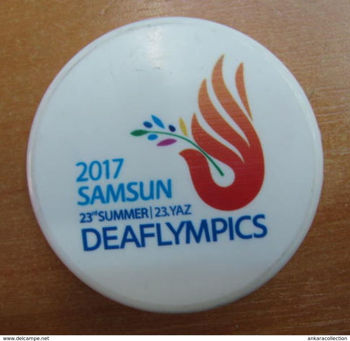 AC -  23rd SUMMER DEAFLYMPICS ​​​​​​​OLYMPIC GAMES FOR THE DEAF SAMSUN 2017 OFFICIAL BRAND NEW CROWN CAP BOTTLE OPENER - Flaschenöffner