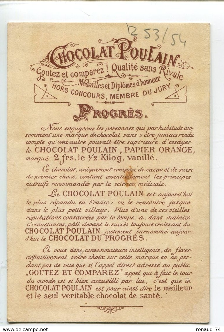 Rébus Chocolat Poulain  Chasse Loup - Poulain