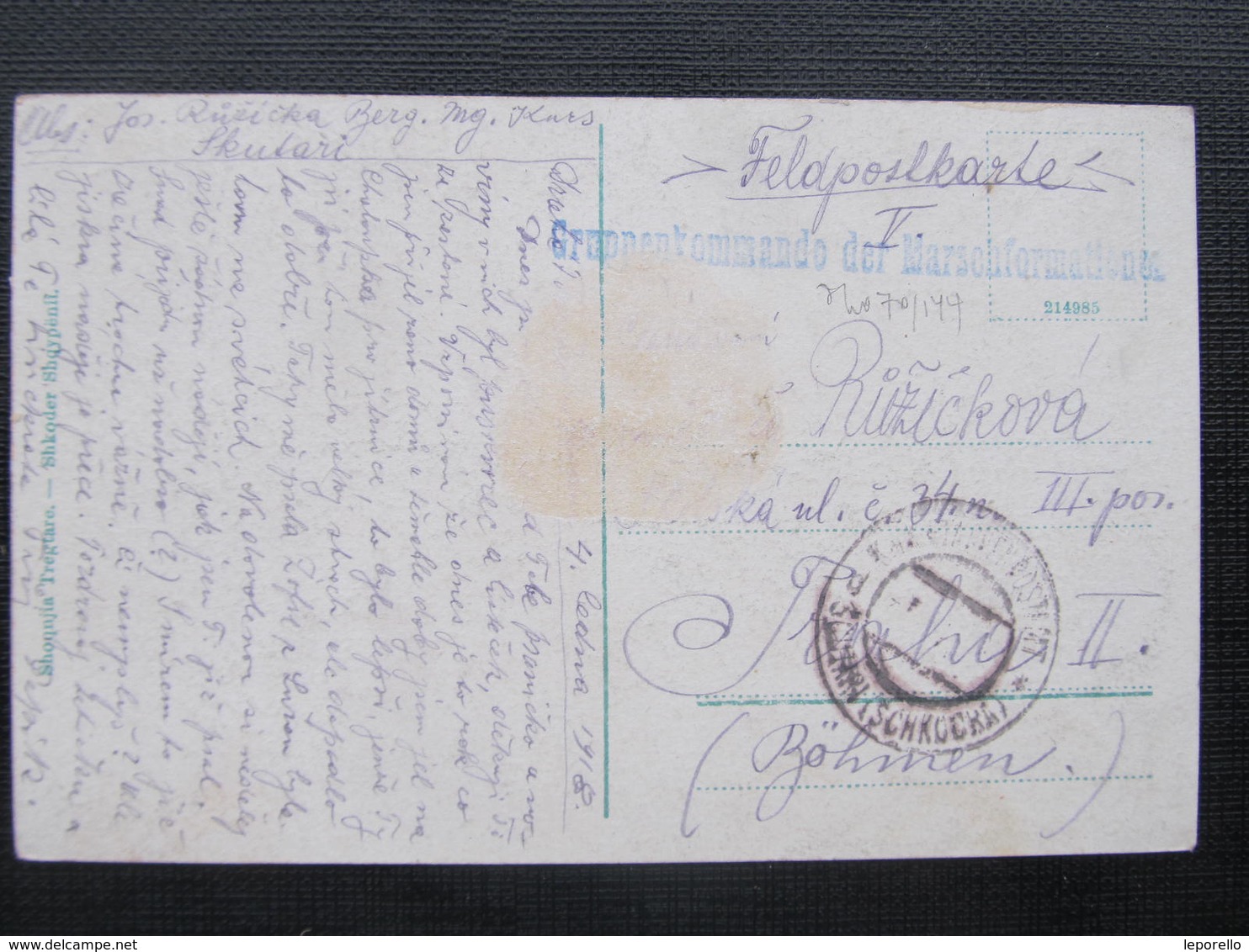 AK SHKODRA Albanien Feldpost 1916 //  D*30367 - Albanien