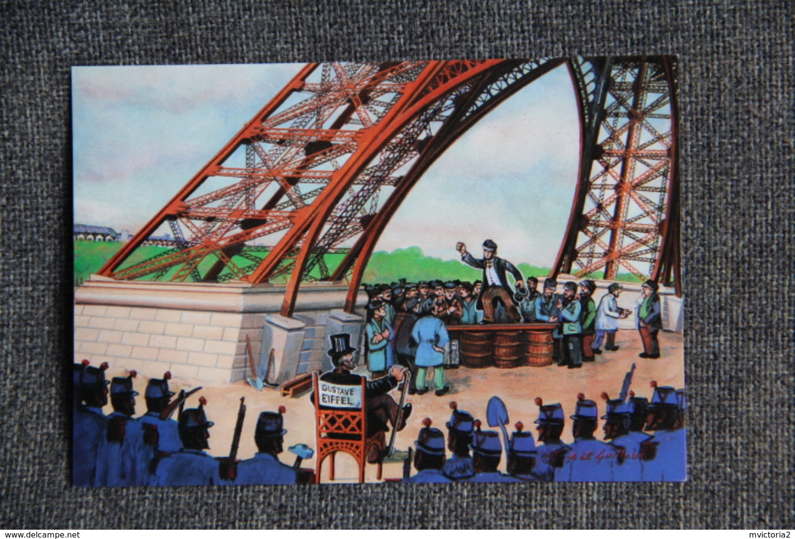 La TOUR EIFFEL à 100 ANS - Oeuvre Originale De : André LE GUILLOUX - Tour Eiffel