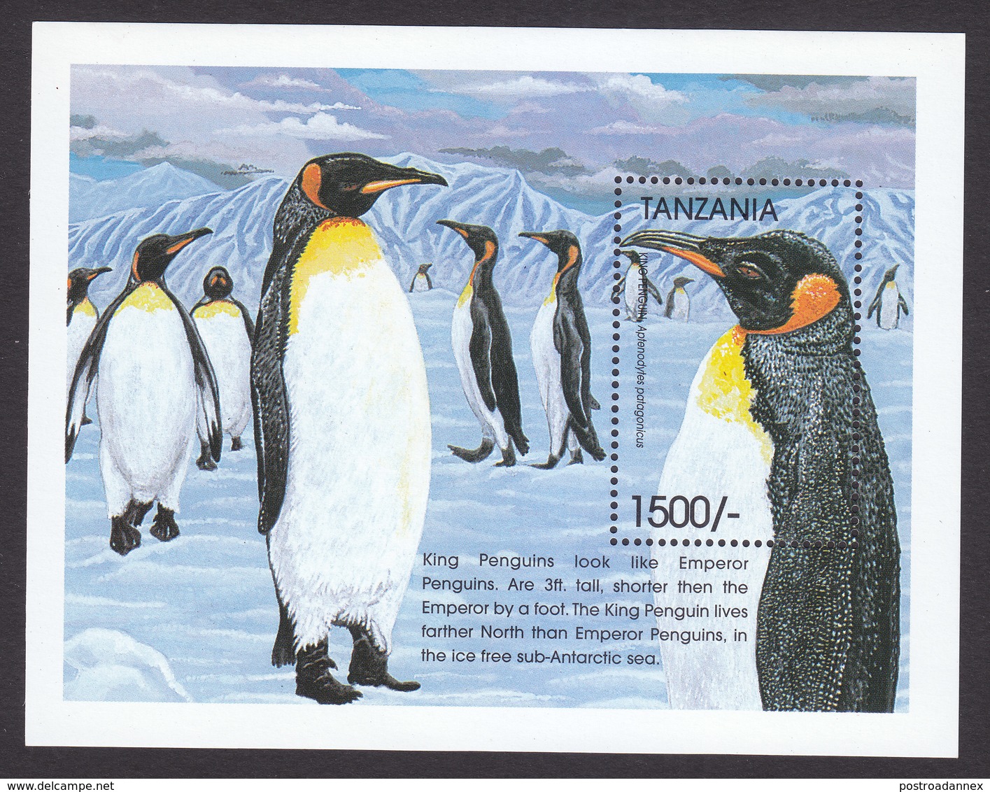 Tanzania, Scott #1977-1978, Mint Never Hinged, Penguins, Issued 1999 - Tanzanie (1964-...)