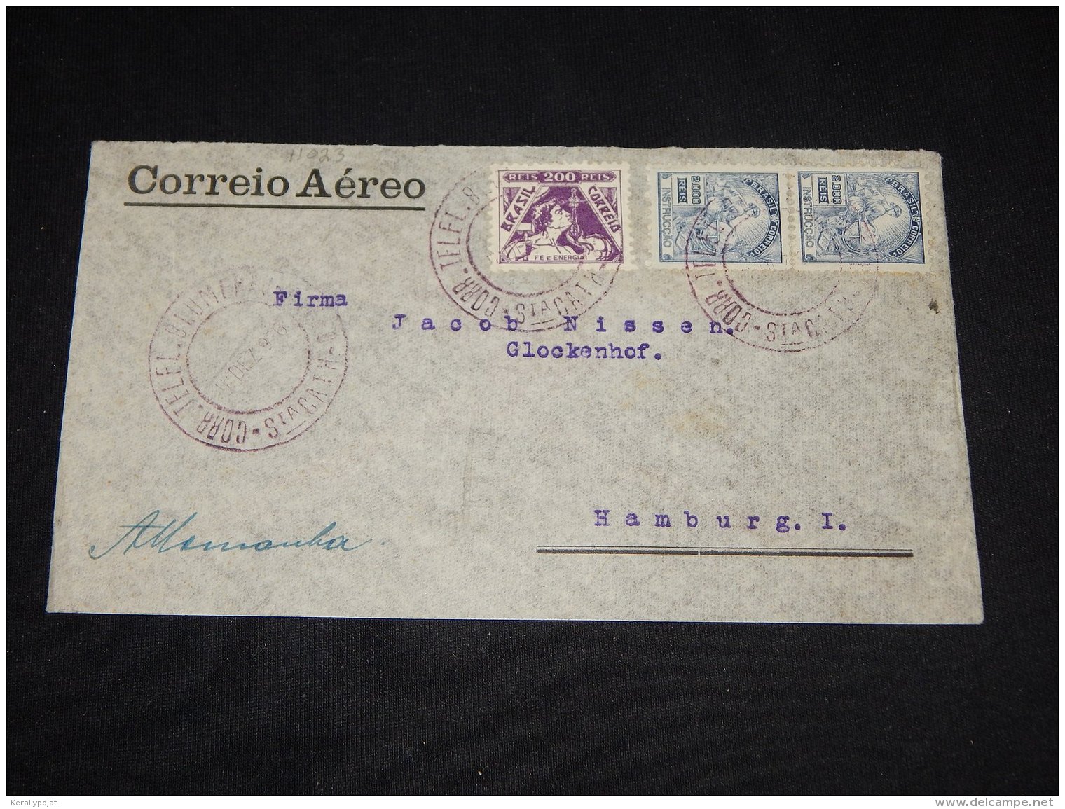 Brazil 1936 Air Mail Cover To Germany__(L-11023) - Luftpost