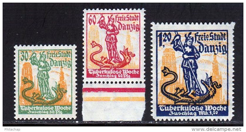 Dantzig 1921 Yvert 133 / 135 ** TB - Sonstige & Ohne Zuordnung