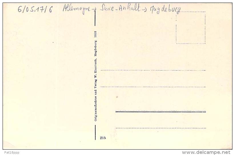 DEUTSCHLAND Allemagne ( Saxe Anhalt ) MAGDEBURG : Hauptpost - CPA - Germany - Magdeburg