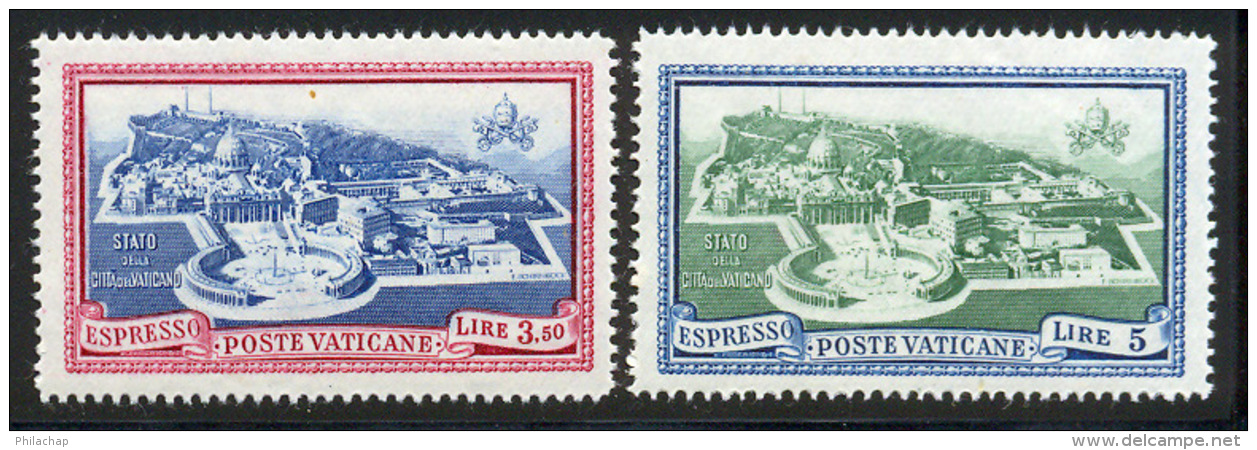 Vatican Express 1945 Yvert 5 / 6 ** TB Bord De Feuille - Exprès