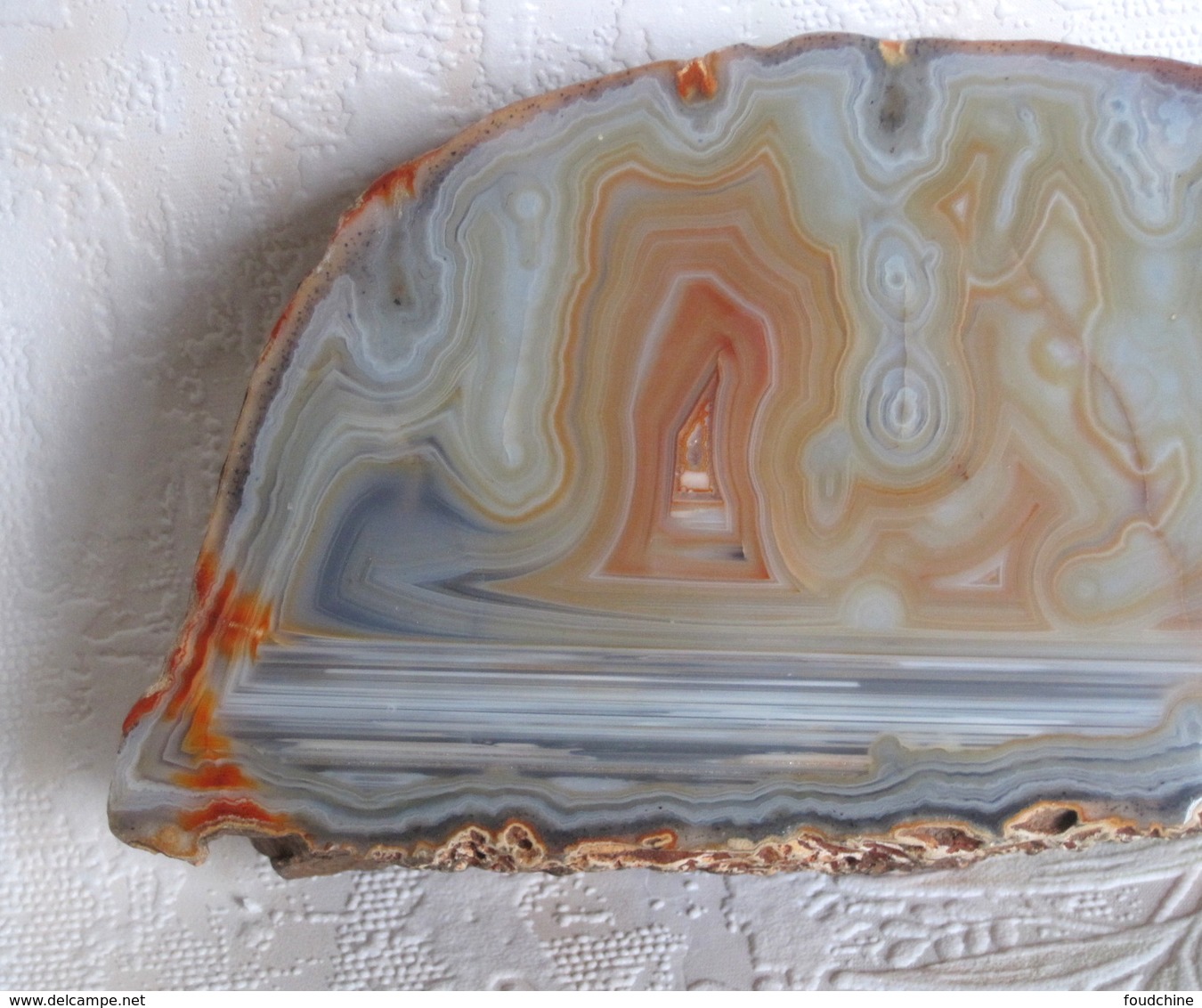 MINERAUX AGATE Du BRESIL Polie GEODE Vitr - Minerals