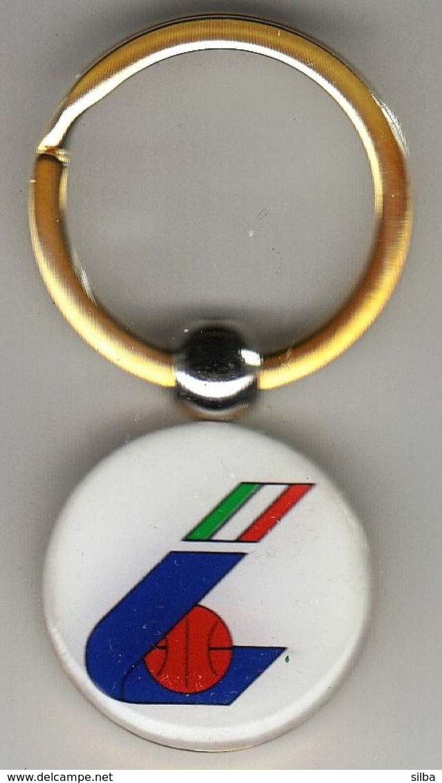 Basketball / Sport / Keyring, Keychain, Key Chain / Basketball Federation Of Italy - Apparel, Souvenirs & Other