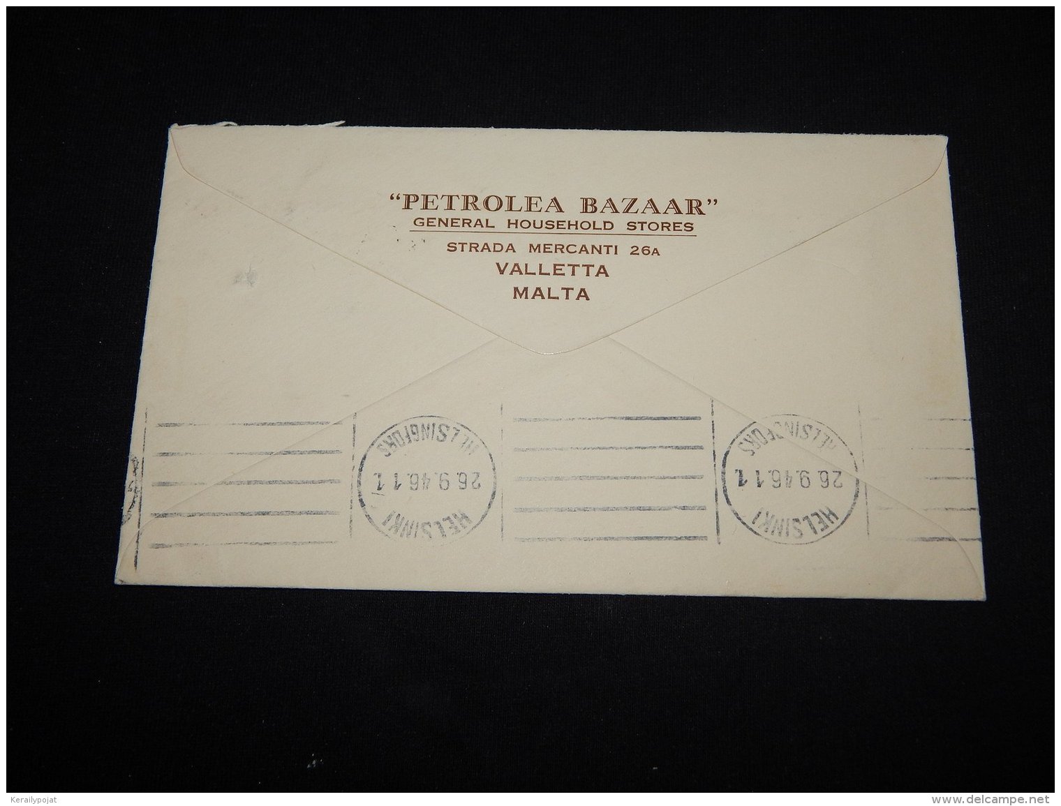 Malta 1946 Air Mail Cover To Finland__(L-11120) - Malta (...-1964)