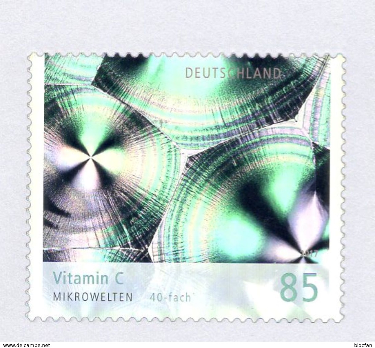 Hologramm Jahrbuch Deutschland 2017 BUND 3323 SD-Bl.40 ** 14€ Mikrowelten BUND Bloc S/s Black-print Sheet BRD Bf Germany - Hologrammes