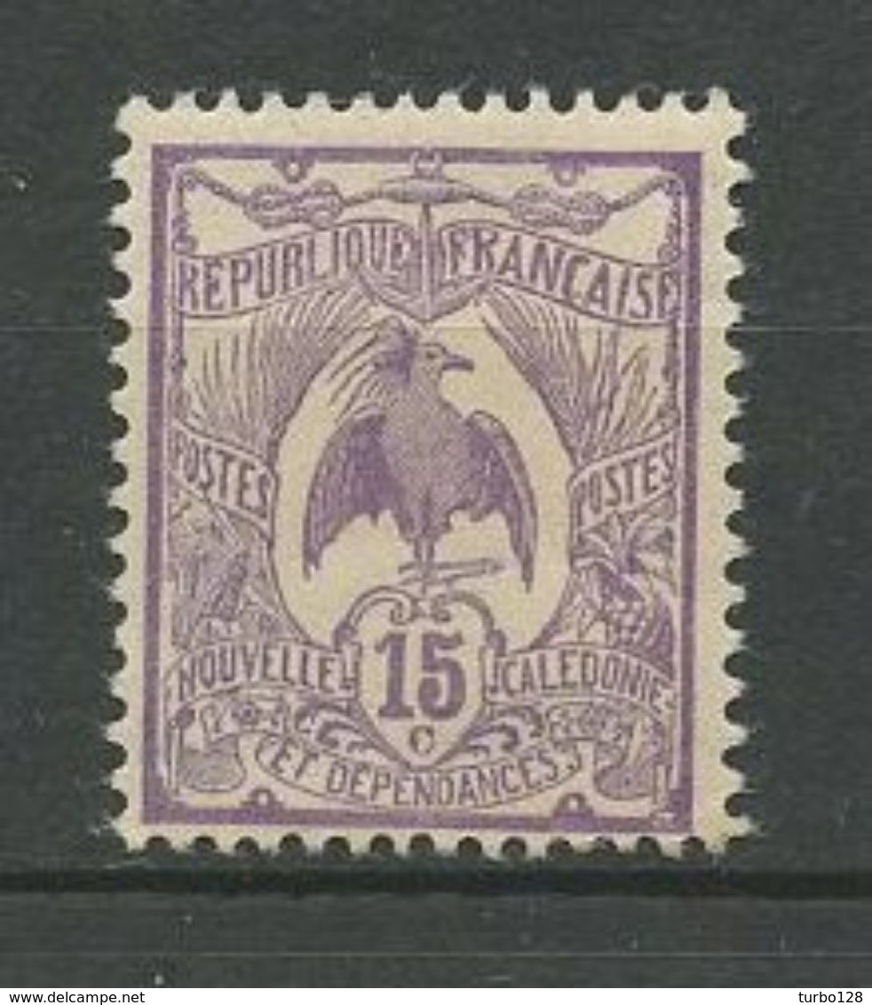 CALEDONIE 1905 N° 93 * Neuf MH Trace De Charnière TTB  Cote 1.20 € Faune Oiseaux Le Cagou Birds Animaux - Neufs