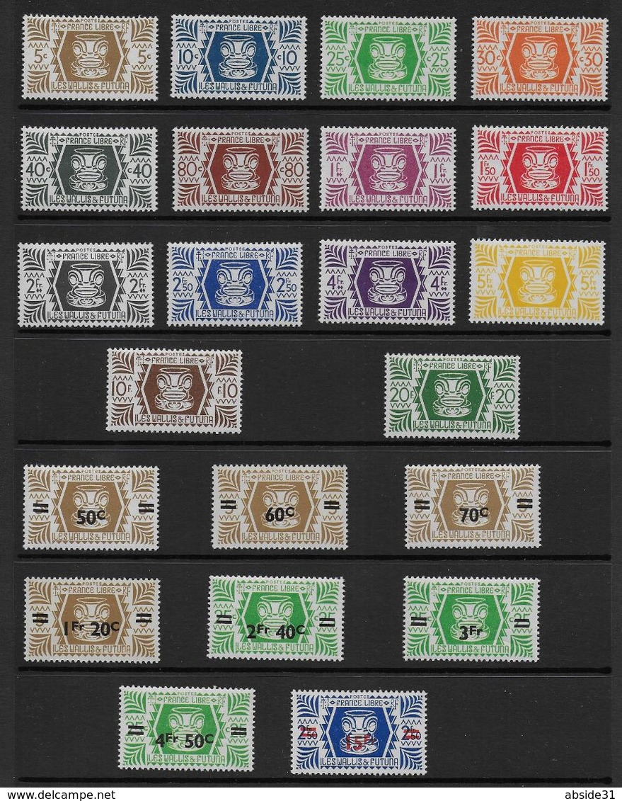 WALLIS ET FUTUNA - Lot De 34 Timbres ** En Séries Complètes - Cote : 56,60 € - Oblitérés