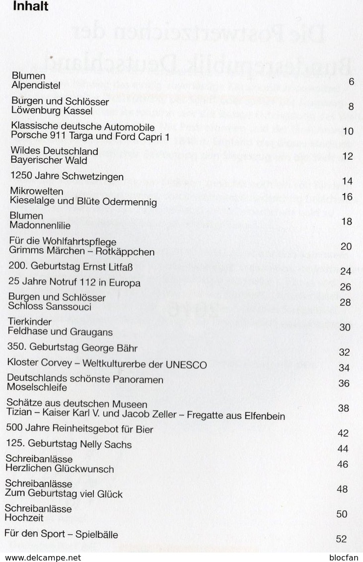 Leeres Jahrbuch 2016 Deutschland Ohne Hologramm ** 30€ Als Album Mit Beschreibung BUND Year-stamp Document Germany - Other & Unclassified