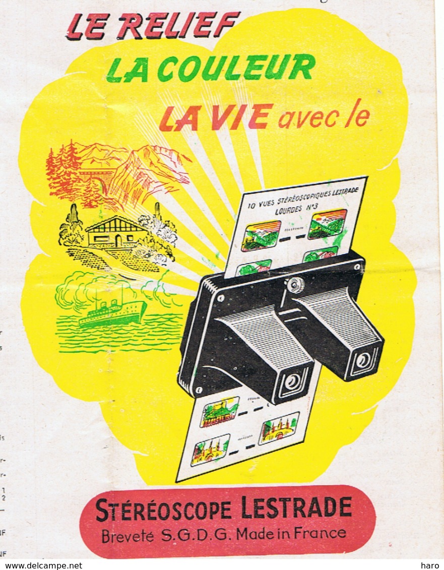 Plaquette De 10 Vues Stéréoscopiques Pour Appareil Lestrade - Nice N°2 +/- 1960 - Visionneuses Stéréoscopiques