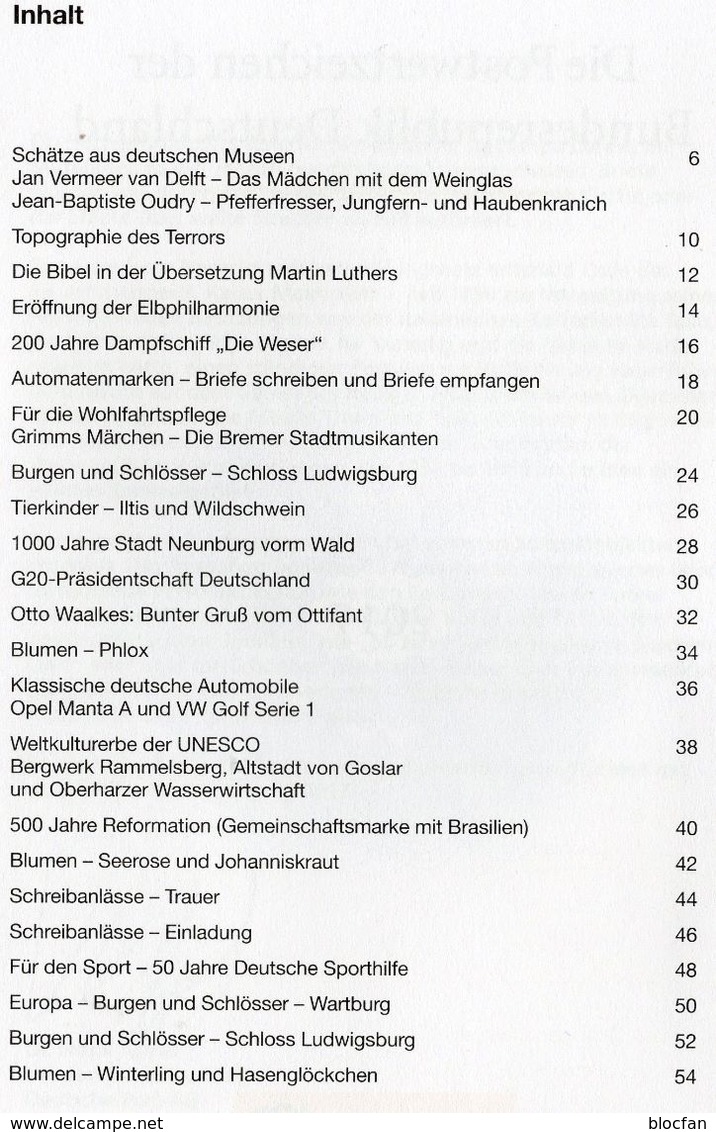 Leeres Jahrbuch 2017 Deutschland Ohne Hologramm ** 30€ Als Album Mit Beschreibung BUND Year-stamp Document Germany - Autres & Non Classés