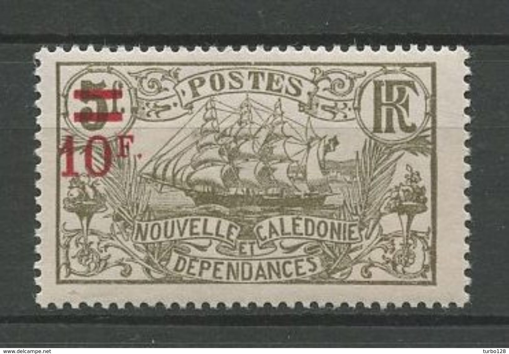 CALEDONIE 1924 N° 137 ** Neuf MNH Luxe Cote 11.40 € Bateaux Voiliers Sailboats Transports Fruits - Neufs