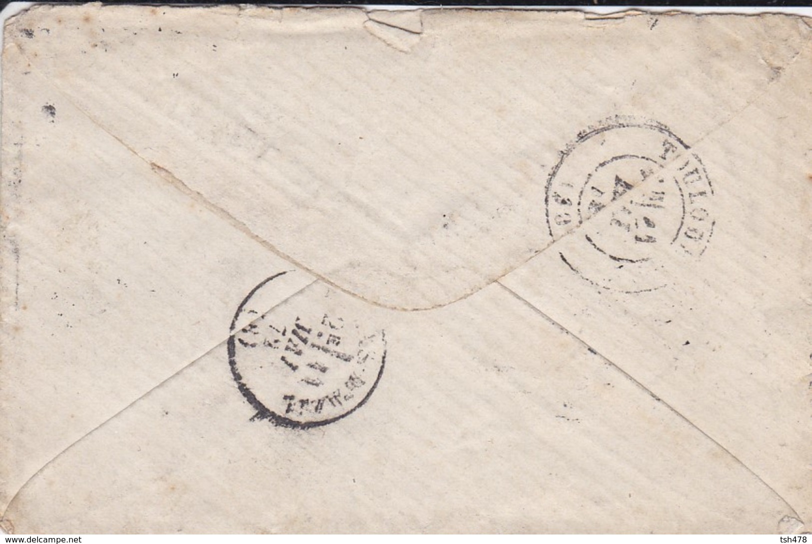 MINI Enveloppe---33  BORDEAUX   09 MAS D'AZIL--voir 2 Scans - 1849-1876: Période Classique