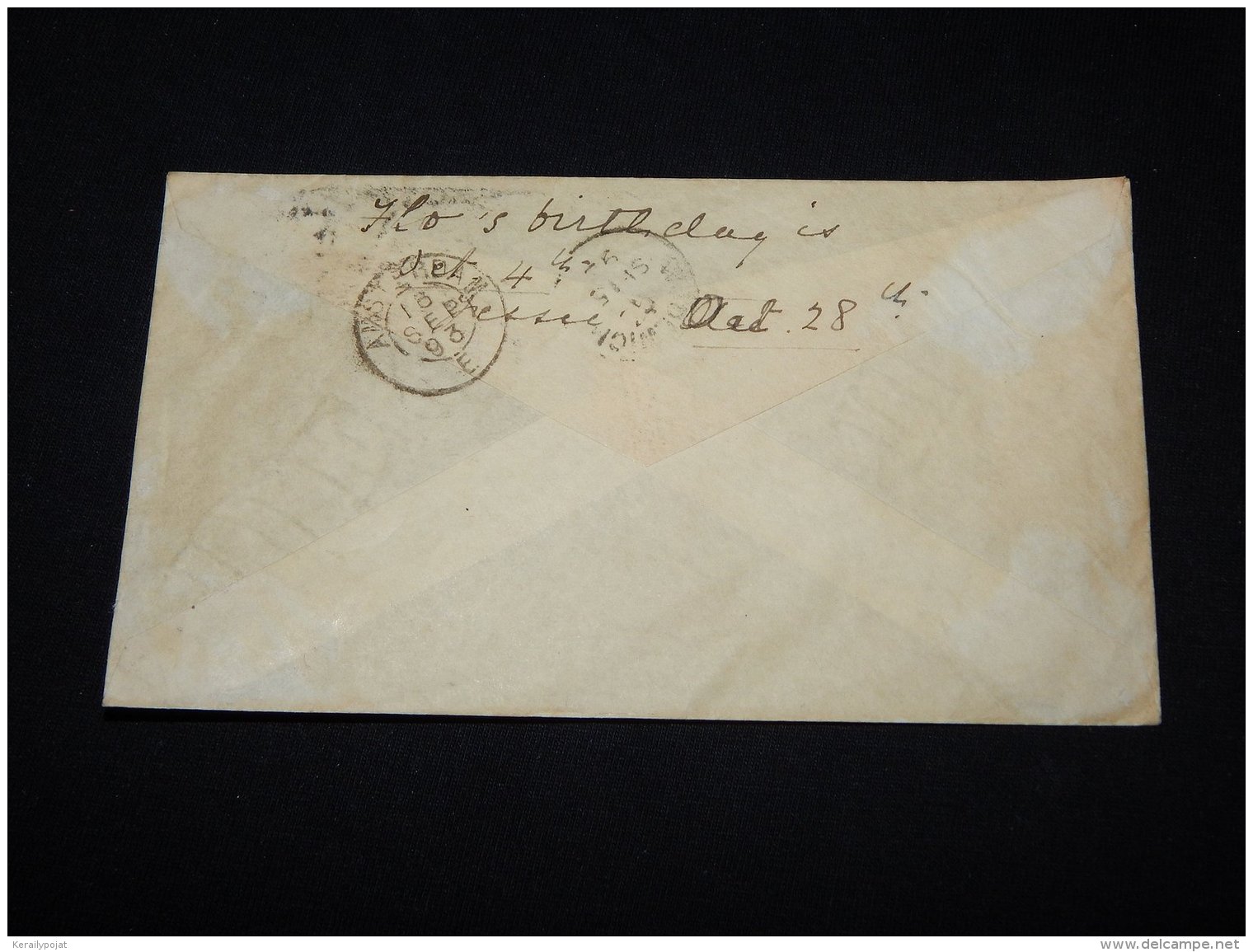 UK 1893 Bexley Worth Blue Stationery Envelope__(L-12271) - Luftpost & Aerogramme