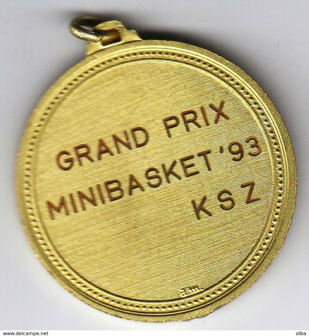 Basketball / Sport / Medal / GRAND PRIX MINIBASKET 1993, Zagreb, Croatia - Bekleidung, Souvenirs Und Sonstige