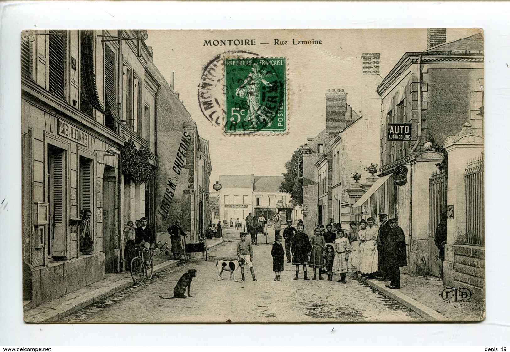 Montoire Sur Le Loir Rue Lemoine Postes Télégraphes - Montoire-sur-le-Loir