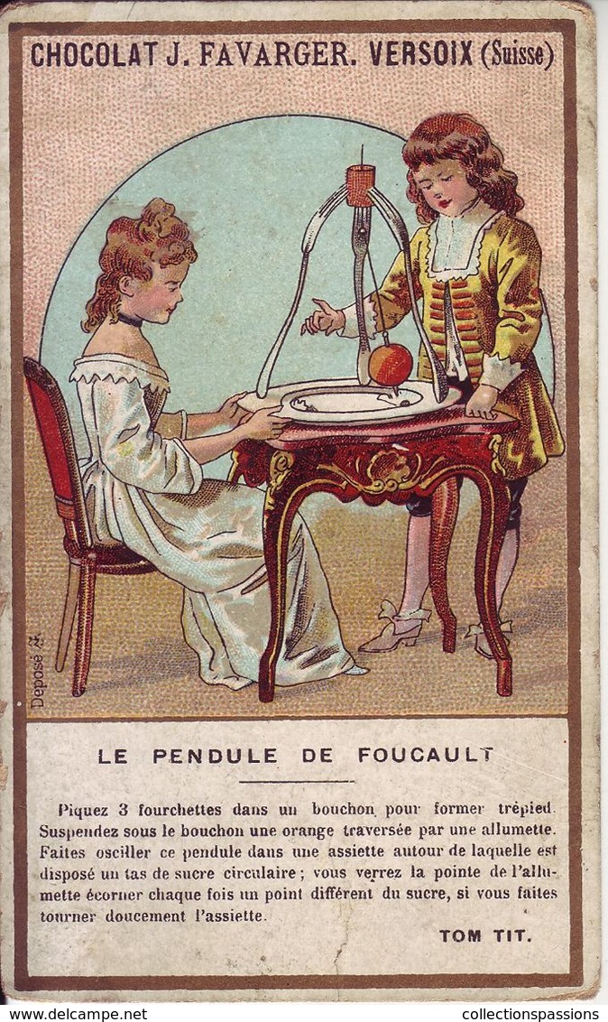 - CHOCOLAT FAVARGER - Le Pendule De Foucault - - Other & Unclassified