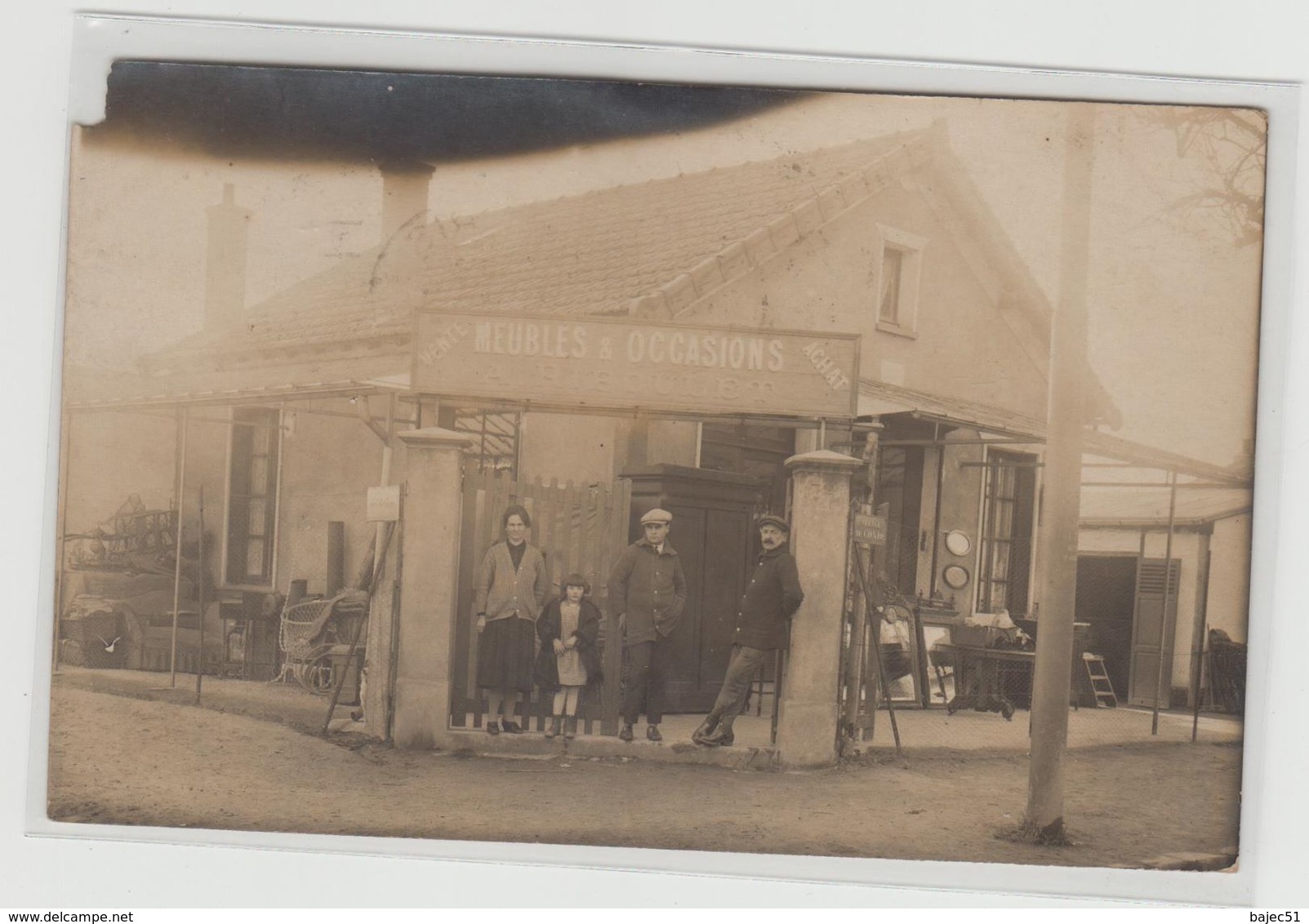 1 Carte Photo à Identifier ?? " Vente Achat Meubles & Occasions A.Ripoulet Avenue De Condé " - A Identifier