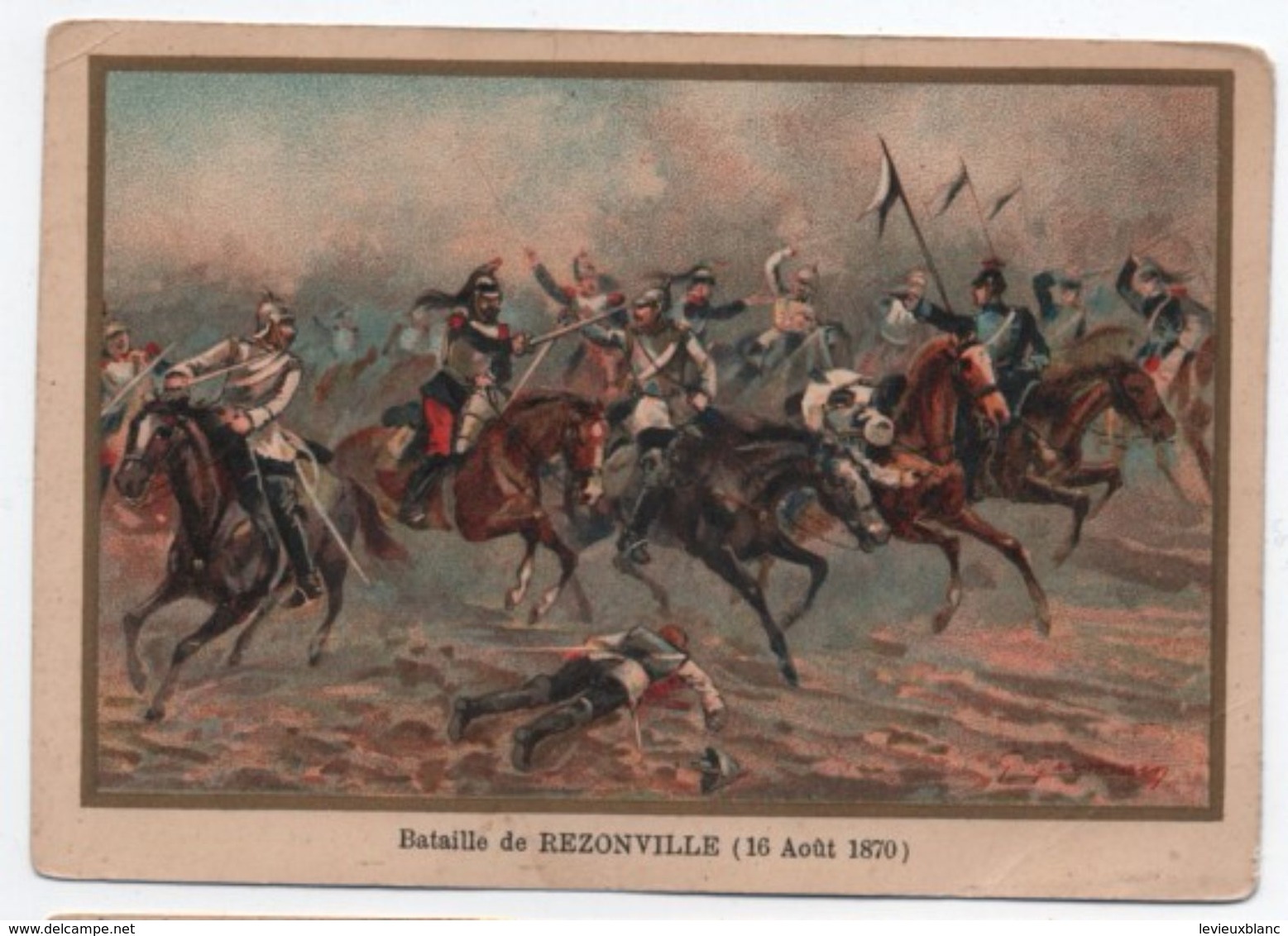 Militaria/Guerre De 1870/Image Pédagogique/Bataille De Rezonville/Dessinateur Germain/Vers 1900 IMA268 - Autres & Non Classés