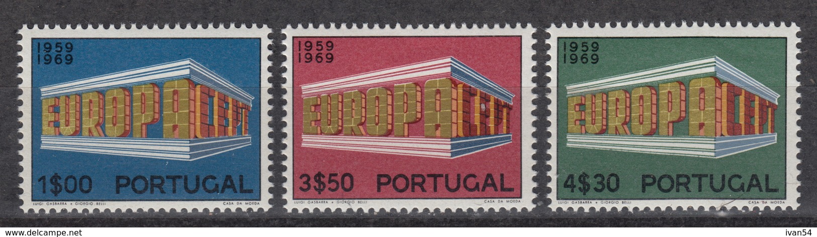 PORTUGAL 1051-53 ** MNH – Europe CEPT 1969 - Nuevos