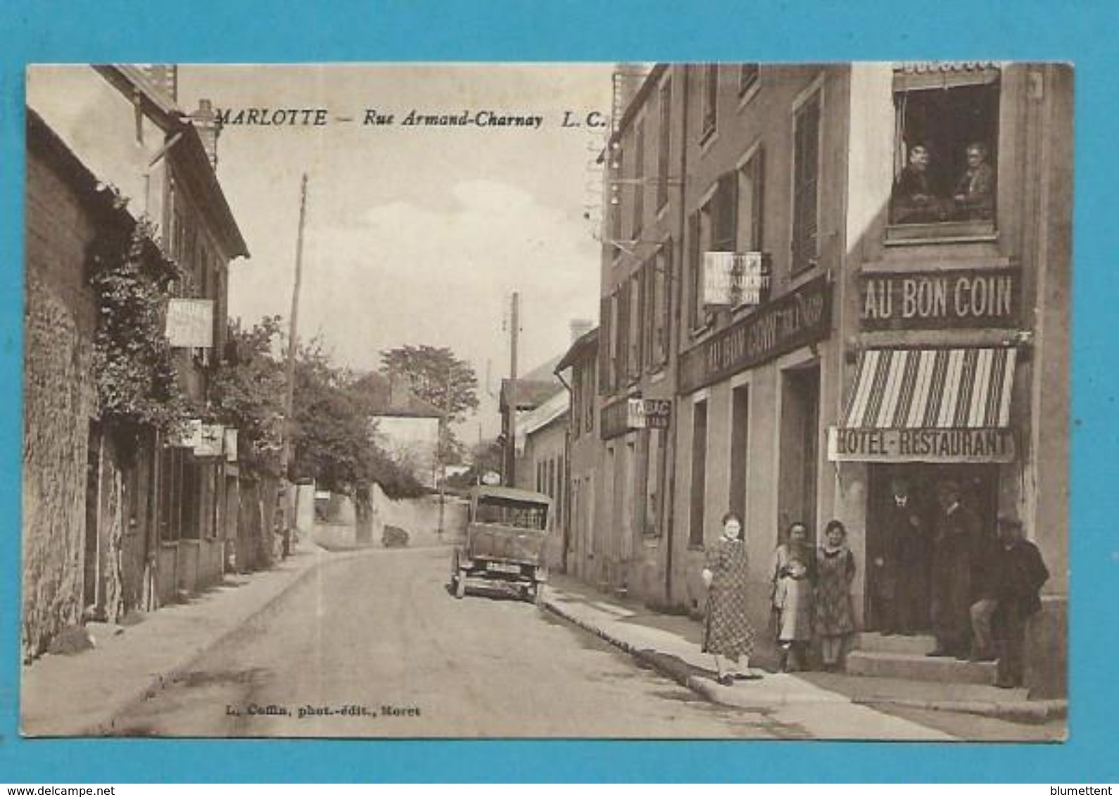 CPSM Rue Armand-Charnay MARLOTTE 77 - Autres & Non Classés