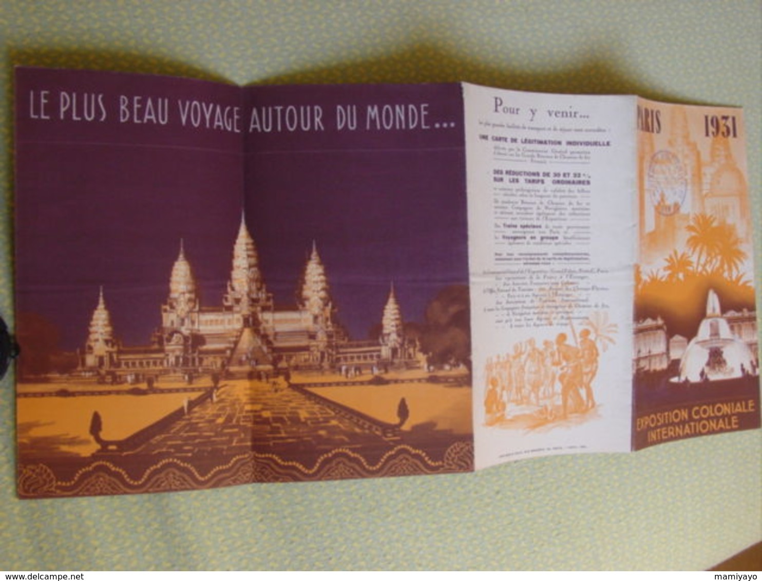 Dépliant-programme Illustré  EXPOSITION COLONIALE De PARIS ,1931-Plan,dirigeants Lyautey,Olivier /Pavillons Des Nations. - Dépliants Touristiques