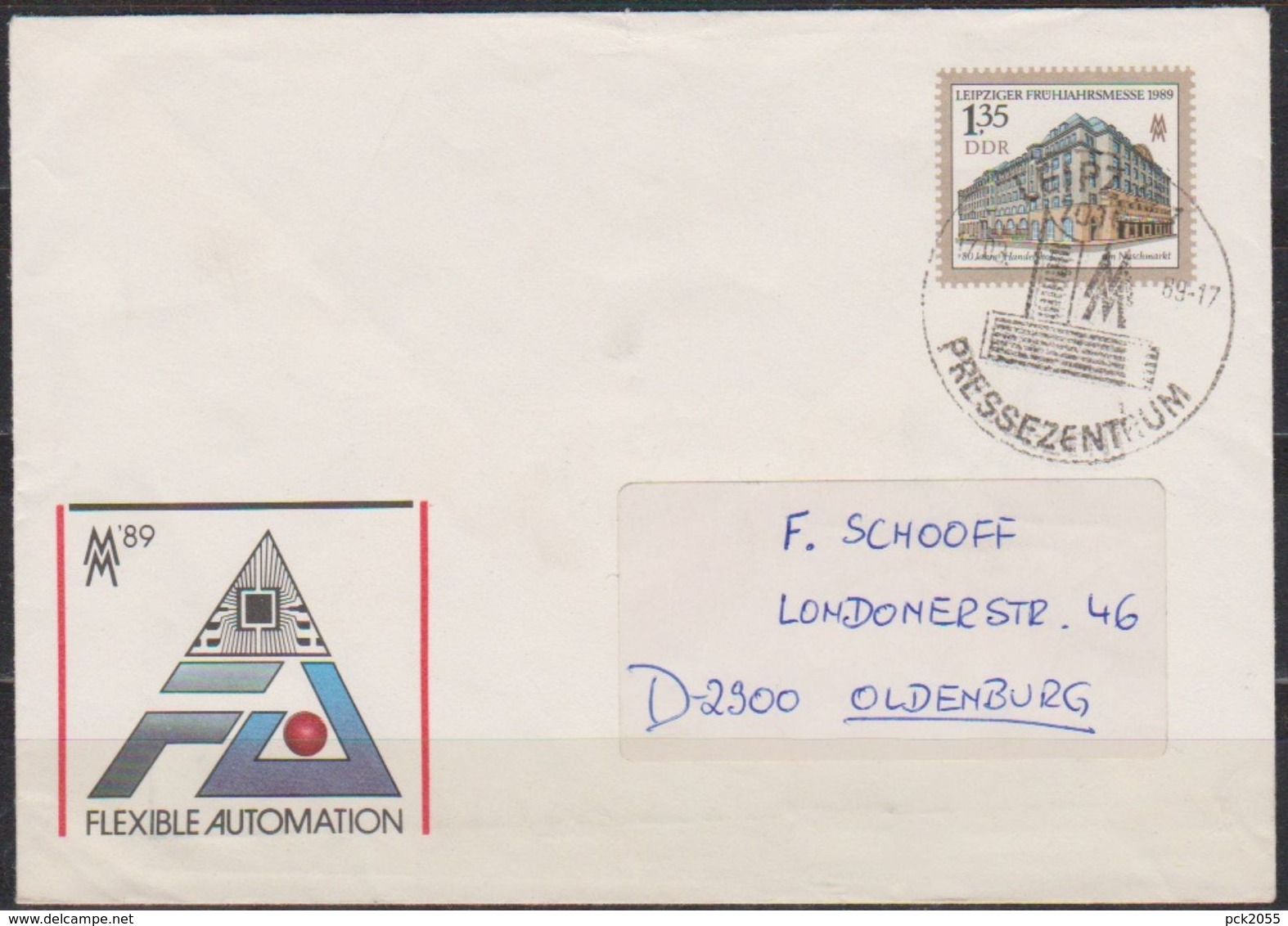 DDR Ganzsache 1989  Nr.U 9 Gebraucht Leipziger Frühjahrsmesse ( D 1326 ) Günstige Versandkosten - Covers - Mint