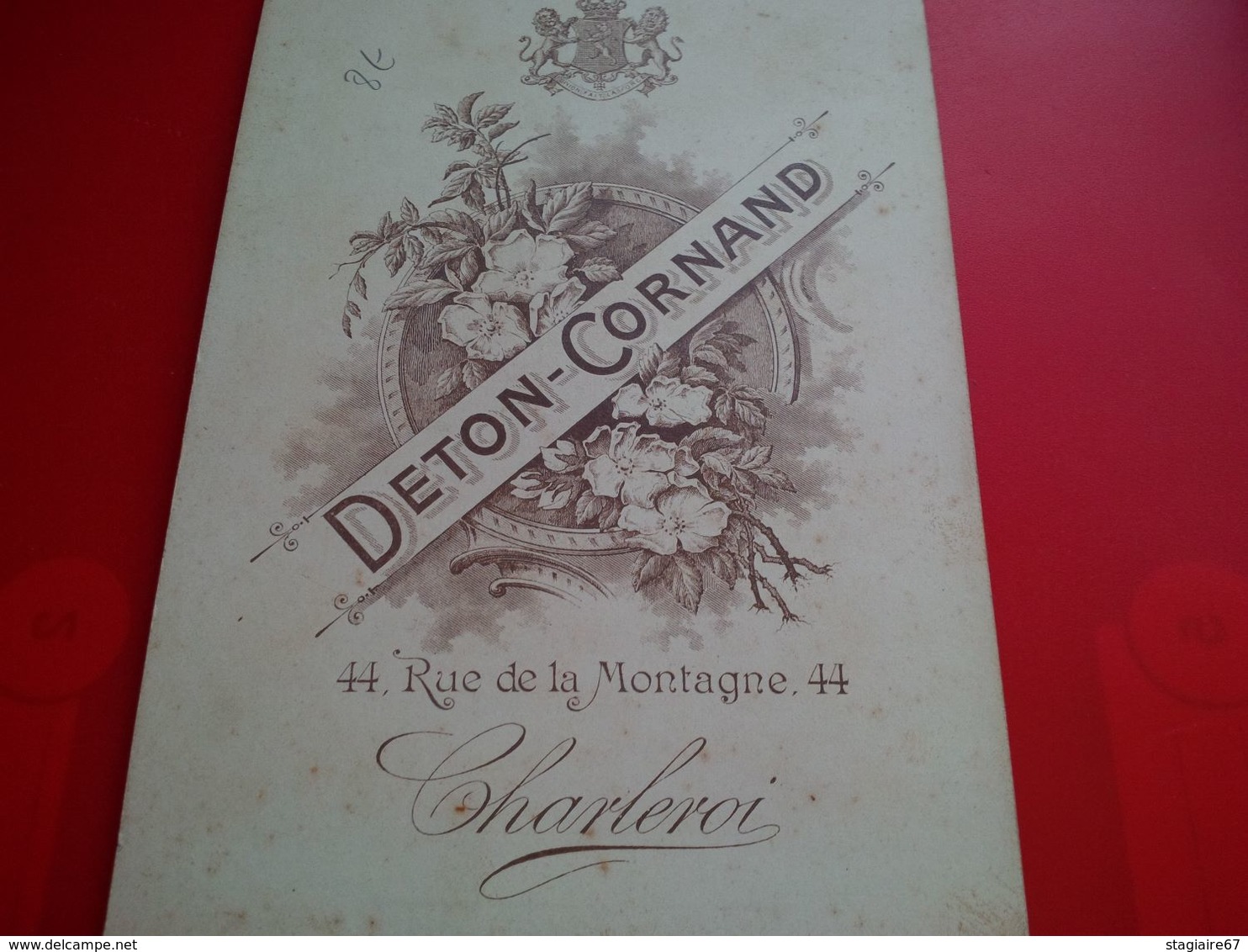 PHOTO MILITAIRE AVEC SABRE ET DECORATION PHOTO DETON CORNAND CHARLEROI - Oorlog, Militair